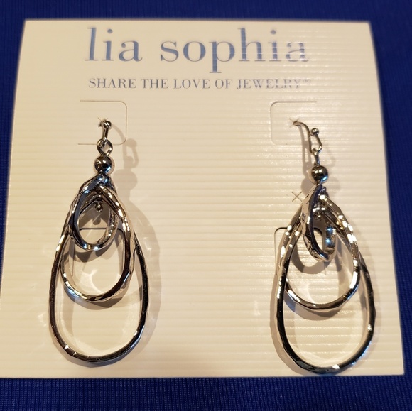 Lia Sophia Jewelry - Lia Sophia Silver contemporary earrings